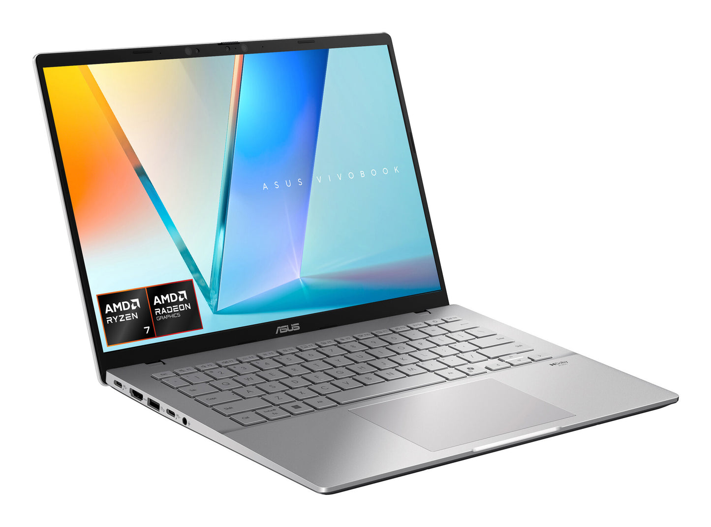 ASUS Vivobook S14 M3407HA-LY014W Copilot+ PC AMD Ryzen™ 7 260 Laptop 35.6 cm (14") WUXGA 16 GB DDR5-SDRAM 1 TB SSD Wi-Fi 6 (802.11ax) Windows 11 Home Silver