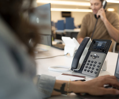 HP Poly Edge E350 IP Phone and PoE-enabled