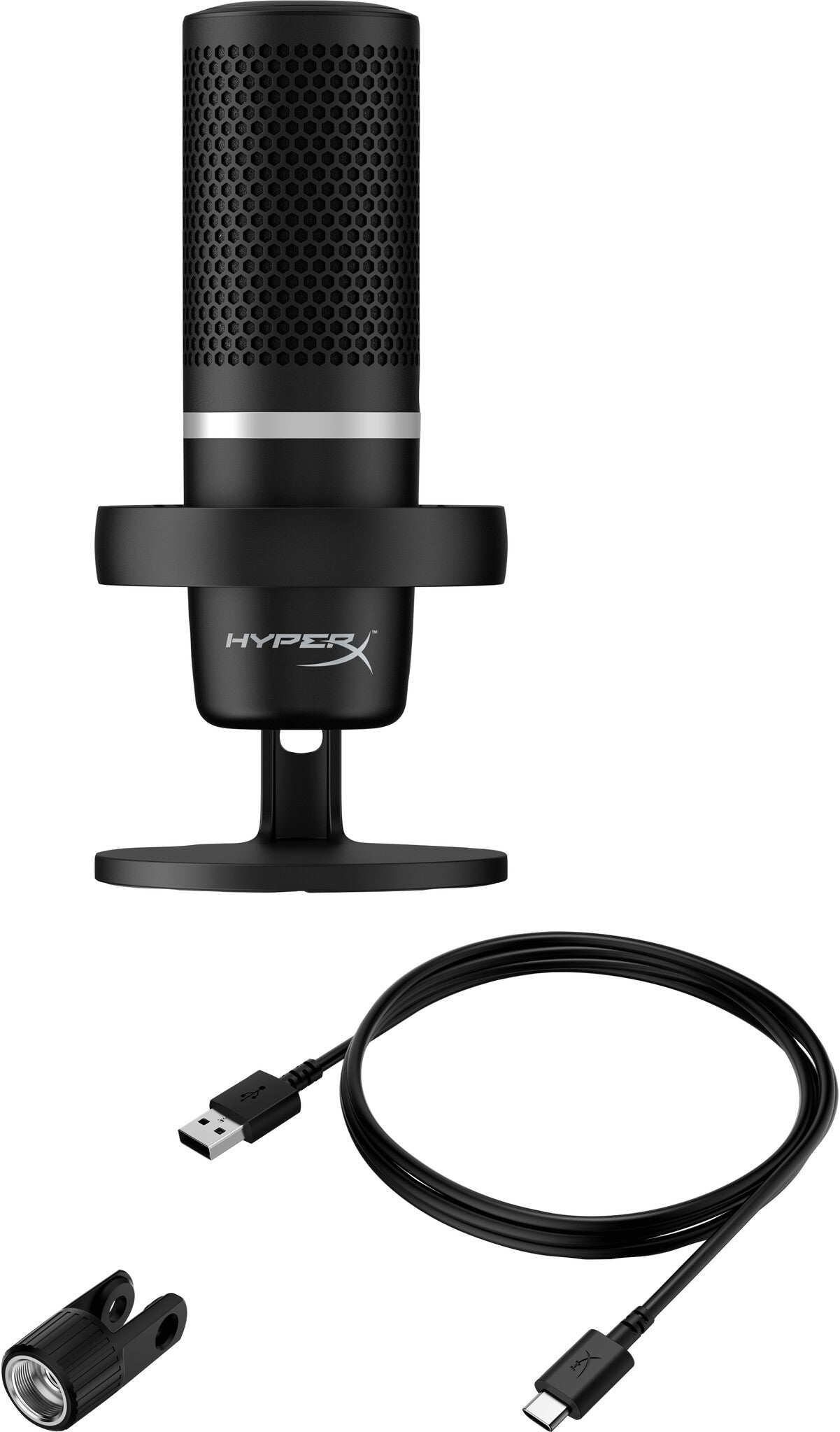 HyperX DuoCast - USB Microphone (Black) - RGB Lighting
