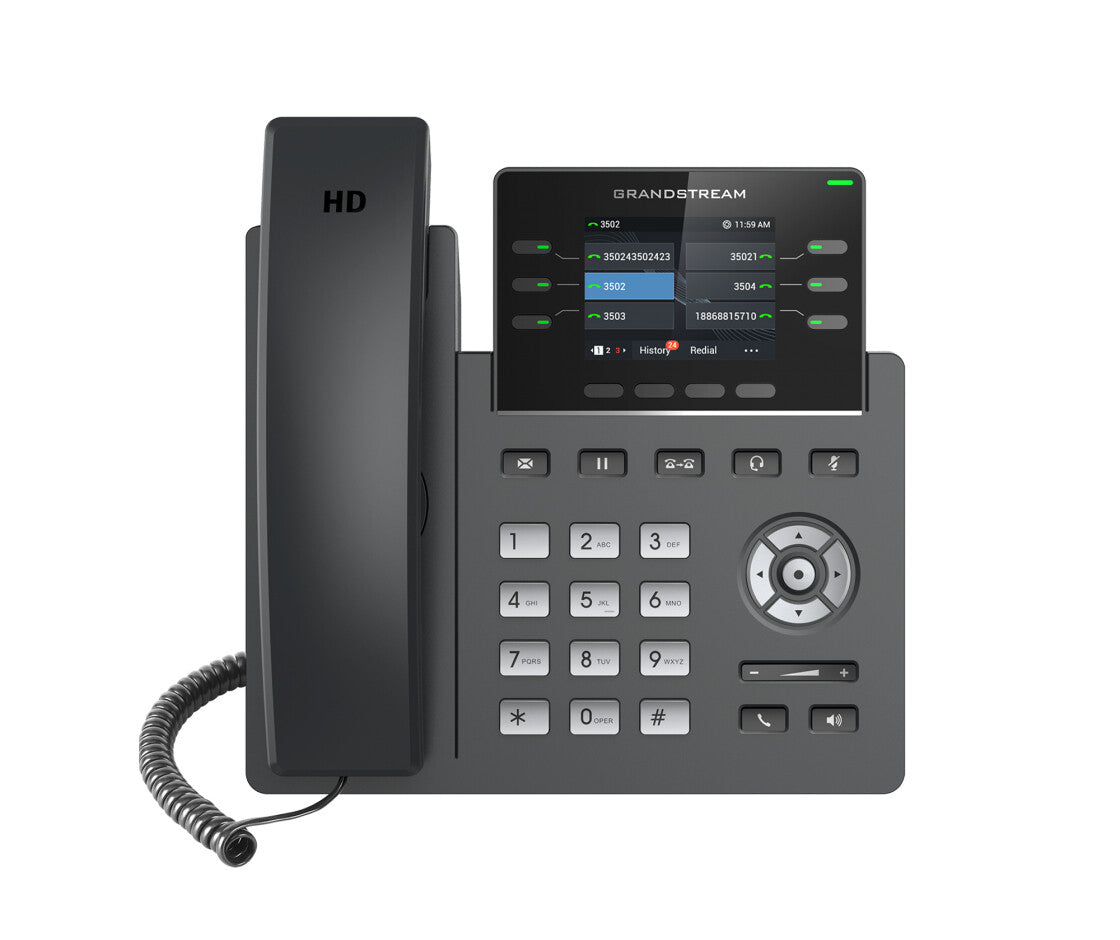 Grandstream Networks GRP2613W IP phone Black 4 lines TFT