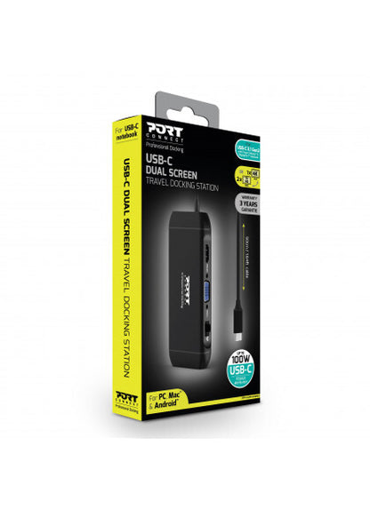 Port Designs PORT Connect DOCKING TYPE C TRAVEL 1 X 4K PD 100W