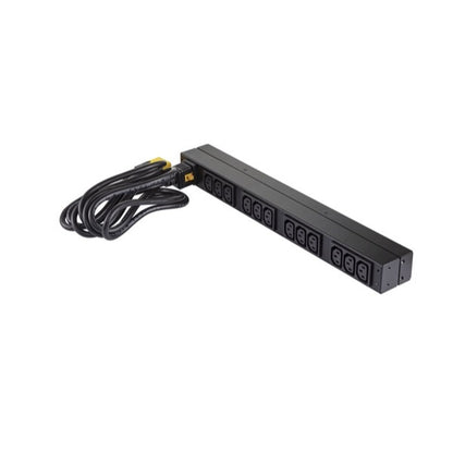 APC NetShelter Basic Rack PDU, 1U, 1PH, 3.7kW 230V 16A or 3.3kW 208V 16A, x12 C13 outlets, C20 cord