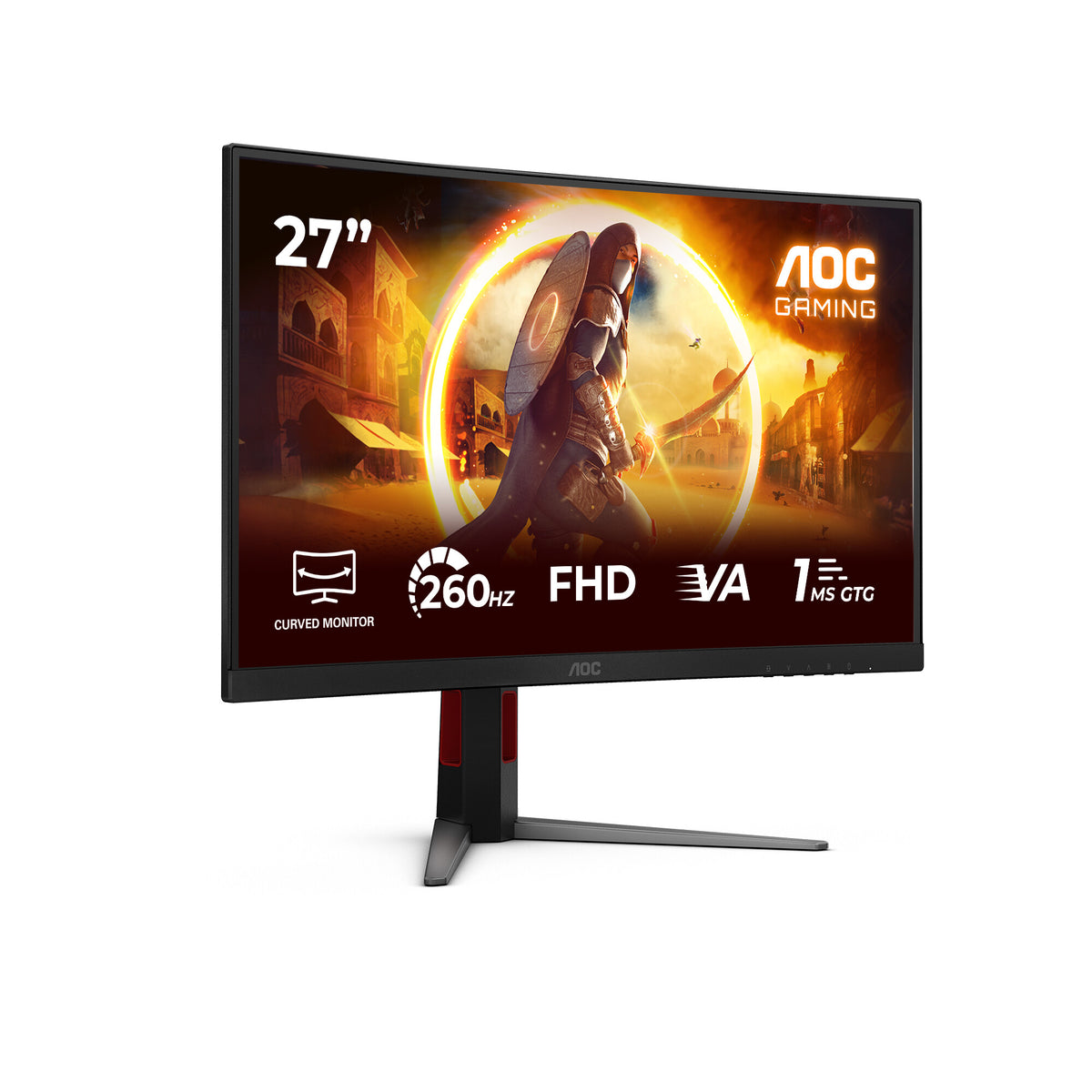 AOC G4 C27G4Z2 computer monitor 68.6 cm (27") 1920 x 1080 pixels Full HD LCD Black, Red