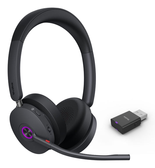 Yealink WH68 Hybrid Teams headset, Head-band, Wired & Wireless, Boom microphone, Calls/Music