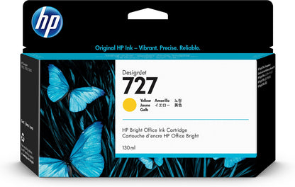 HP 727 130-ml Yellow DesignJet Ink Cartridge