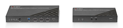 Lindy 70m Cat.6A HDMI 4K60 & Type C HDBaseT 3.0 KVM Extender