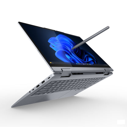 Lenovo ThinkBook 14 2-in-1 G5 IAU Intel Core Ultra 7 255U Hybrid (2-in-1) 35.6 cm (14") Touchscreen WUXGA 16 GB DDR5-SDRAM 512 GB SSD Wi-Fi 6E (802.11ax) Windows 11 Pro UK English Grey