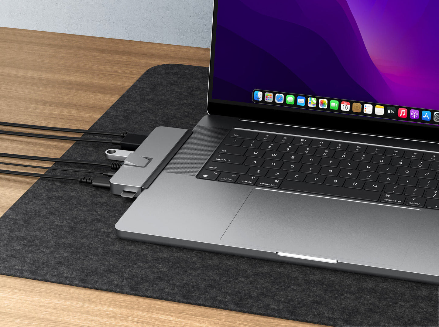 HYPER HD575-GRY-GL laptop dock/port replicator USB 3.2 Gen 1 (3.1 Gen 1) Type-C Grey