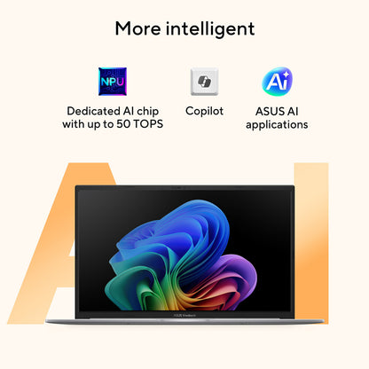 ASUS Vivobook 18 M1807GA-S8012W AMD Ryzen™ AI 5 430 Laptop 45.7 cm (18") WUXGA 16 GB DDR5-SDRAM 1 TB SSD Wi-Fi 6 (802.11ax) Windows 11 Home Blue