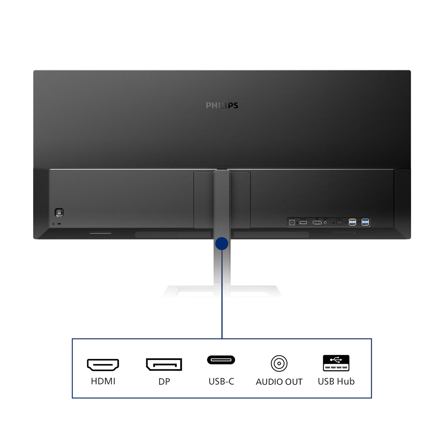 Philips E Line 346E2LAE/00 computer monitor 86.4 cm (34") 3440 x 1440 pixels Wide Quad HD LCD Black