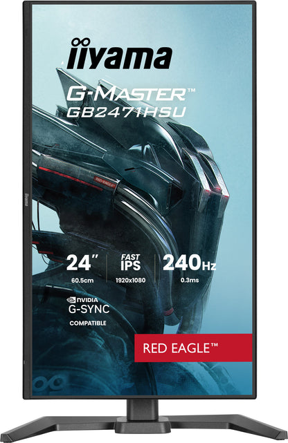 iiyama G-MASTER GB2471HSU-B1 computer monitor 60.5 cm (23.8") 1920 x 1080 pixels Full HD Black