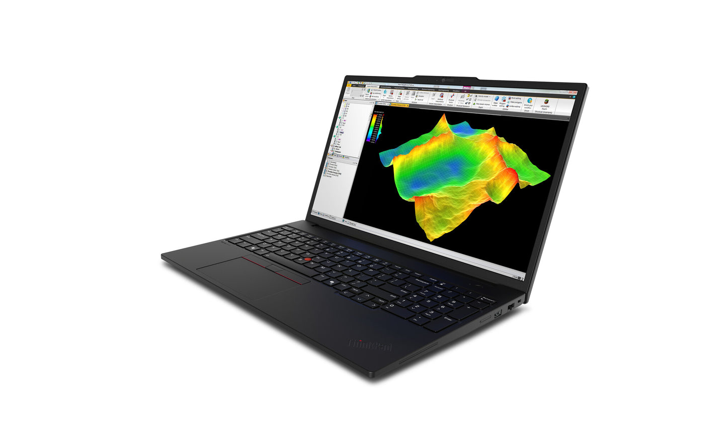 Lenovo ThinkPad P16s Gen 4 (Intel) Intel Core Ultra 9 285H Mobile workstation 40.6 cm (16") WUXGA 32 GB DDR5-SDRAM 1 TB SSD Wi-Fi 7 (802.11be) Windows 11 Pro English Black