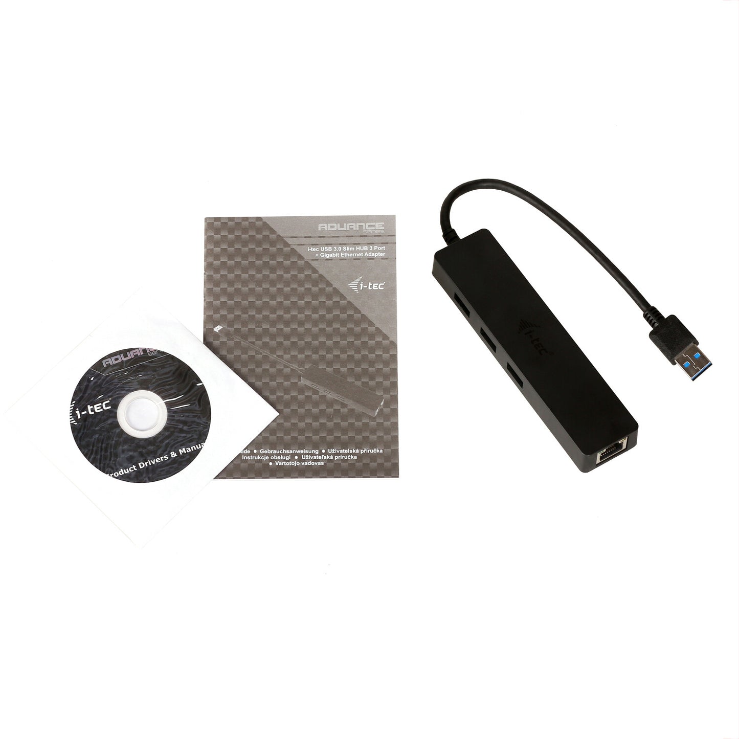 i-tec Advance USB 3.0 Slim HUB 3 Port + Gigabit Ethernet Adapter