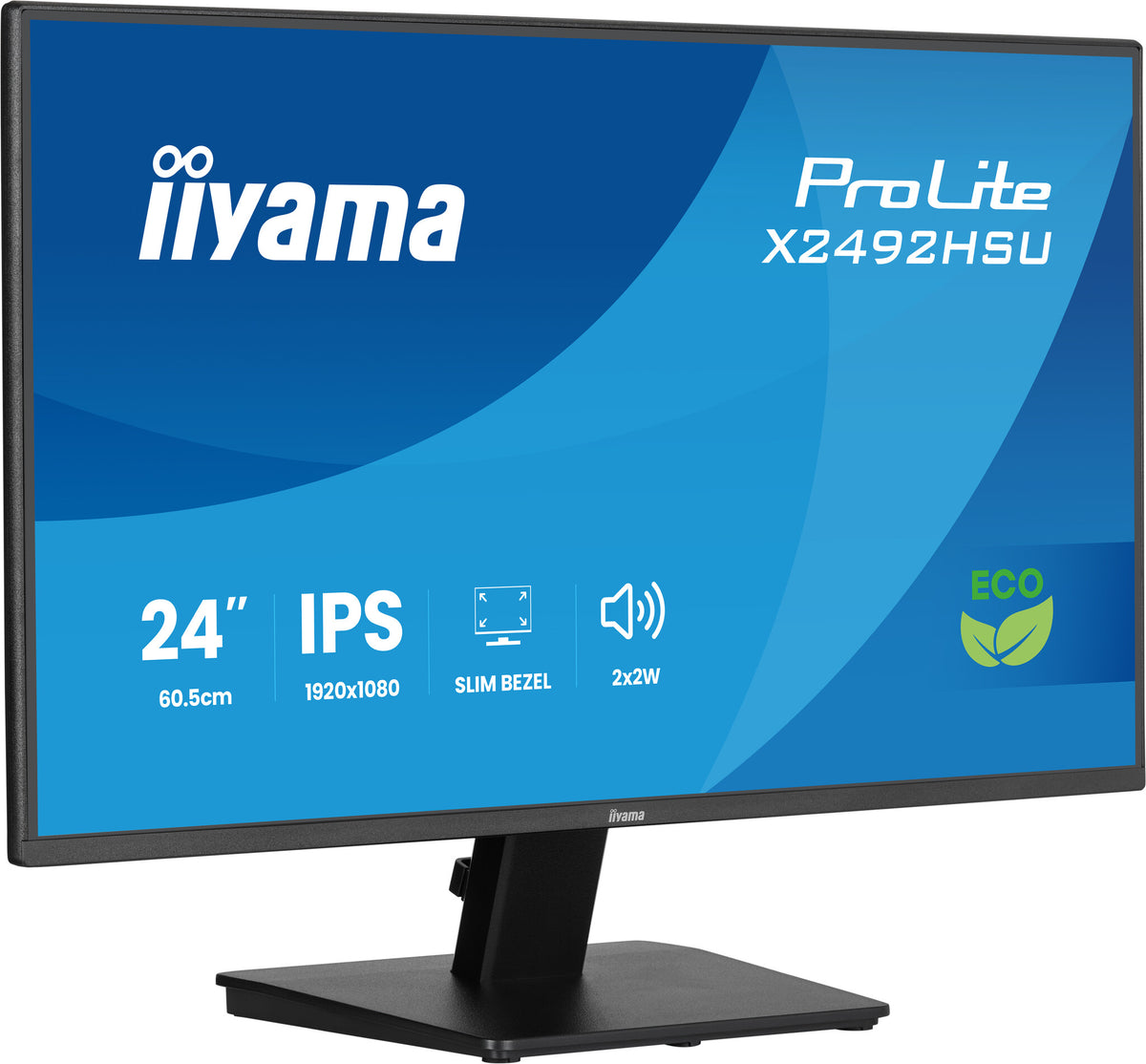 iiyama ProLite X2492HSU-B1 computer monitor 60.5 cm (23.8") 1920 x 1080 pixels Full HD LED Black