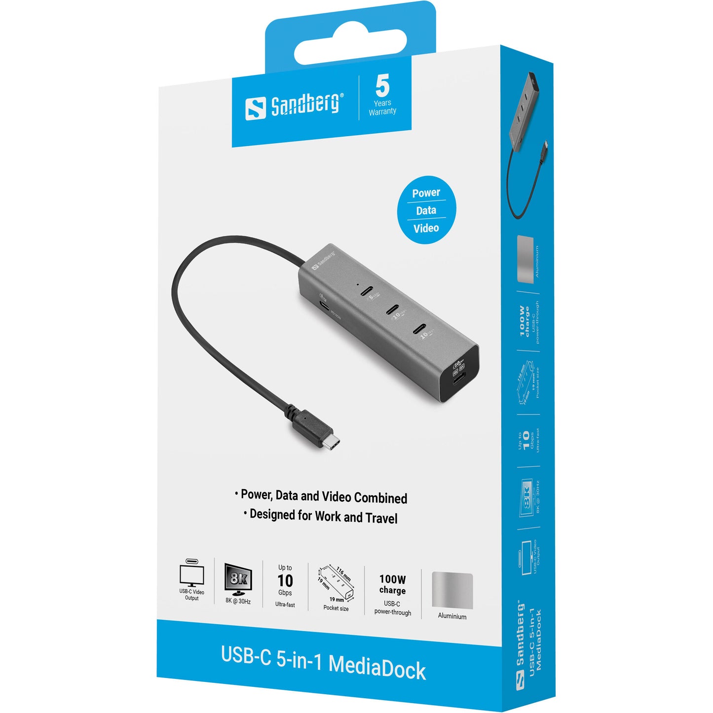Sandberg USB-C 5-in-1 MediaDock