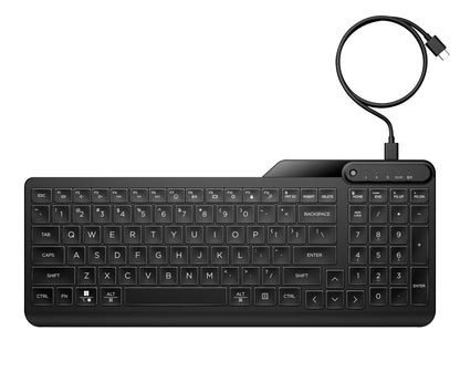 HP 400 Backlit Wired Keyboard