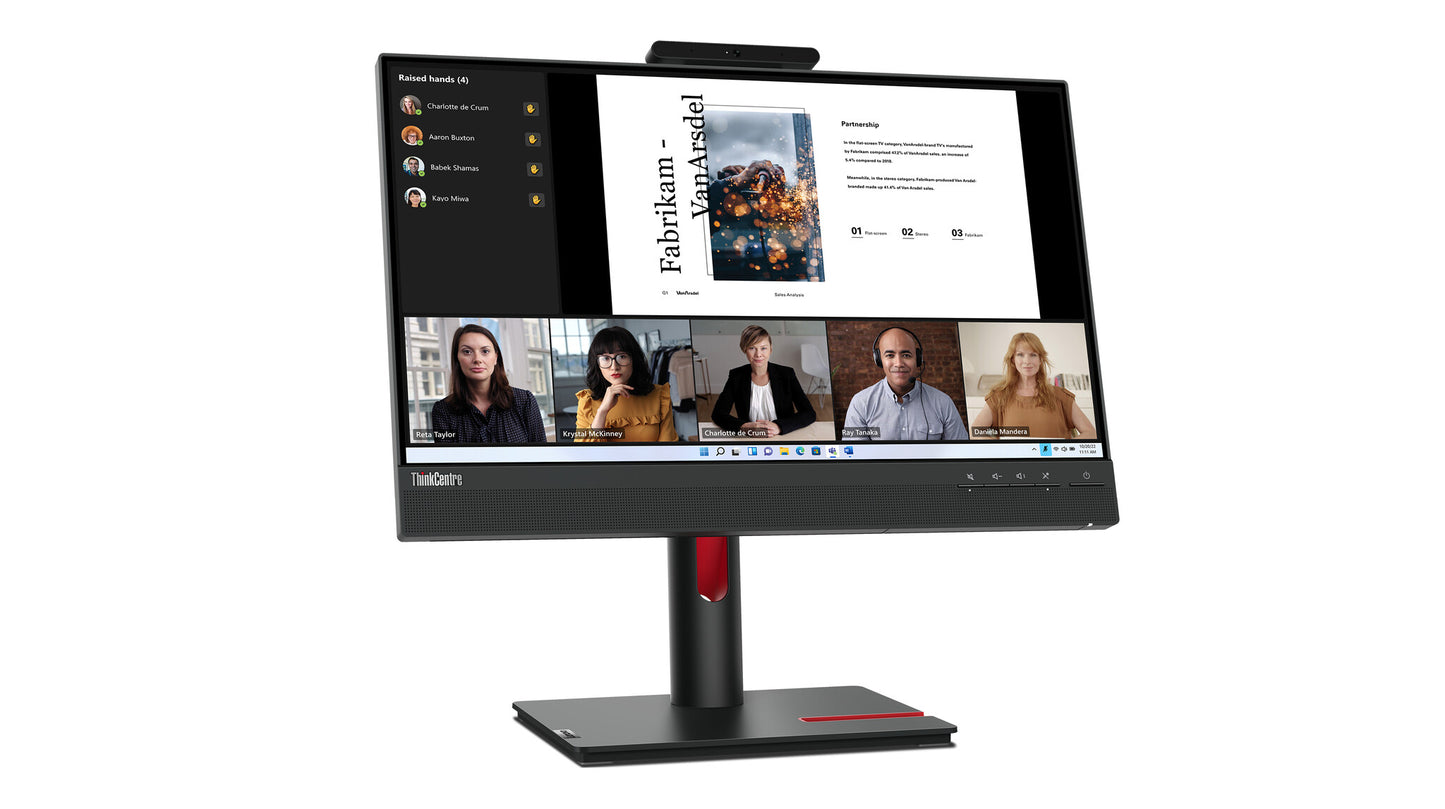 Lenovo ThinkCentre Tiny-In-One 22 Gen 5 LED display 54.6 cm (21.5") 1920 x 1080 pixels Full HD Black