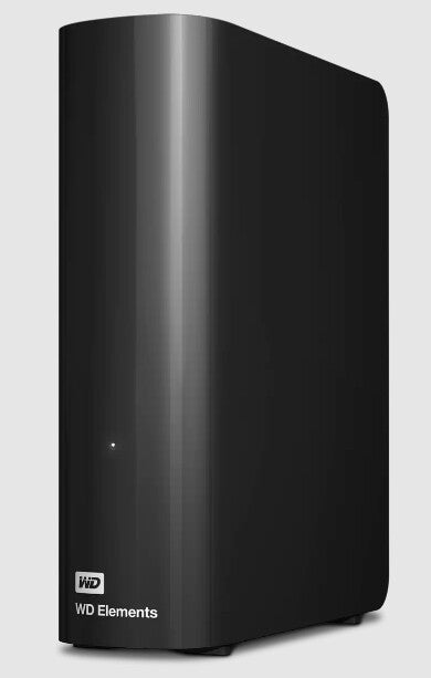 Western Digital Elements WDBWLG0200HBK-EESN external hard drive, 20TB, USB 2.0/3.2 Gen 1 (3.1 Gen 1), Black