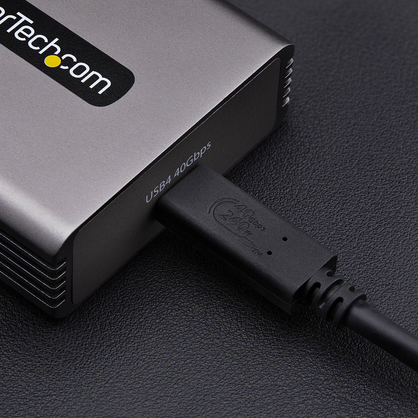 StarTech.com USB4 to Ethernet Adapter, 10GbE, Multi-Gigabit, Thunderbolt Compatible, 10GBASE-T/5G/2.5G NIC, 10G Ethernet Adapter, 0.5m USB4 Cable, Win/Mac, TAA