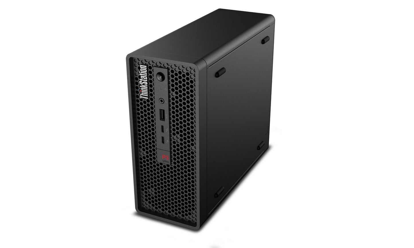 Lenovo ThinkStation P3 Ultra Intel® Core™ i5 i5-13600K 16 GB DDR5-SDRAM 512 GB SSD NVIDIA T400 Windows 11 Pro Tower Workstation Black