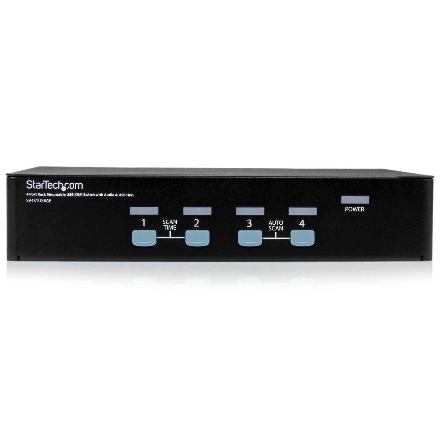 StarTech.com 4 Port Rack Mountable USB KVM Switch with Audio & USB Hub