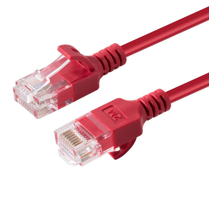 Microconnect V-UTP6A03R-SLIM networking cable Red 3 m Cat6a U/UTP (UTP)