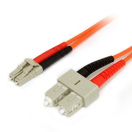 StarTech.com 3m Fiber Optic Cable - Multimode Duplex 62.5/125 LSZH Fiber Jumper Cord - LC/SC