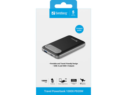 Sandberg Travel Powerbank 10000 PD20W