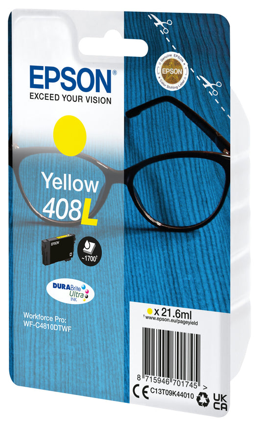 Epson 408L Spectacles DURABrite Ultra Single Yellow ink cartridge