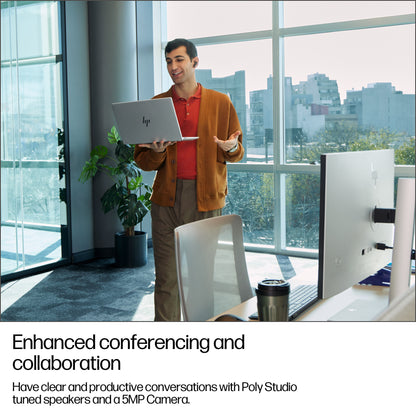 HP EliteBook 6 G1i AI PC Intel Core Ultra 5 225U Laptop 33.8 cm (13.3") WUXGA 24 GB DDR5-SDRAM 512 GB SSD Wi-Fi 6E (802.11ax) Windows 11 Pro Silver