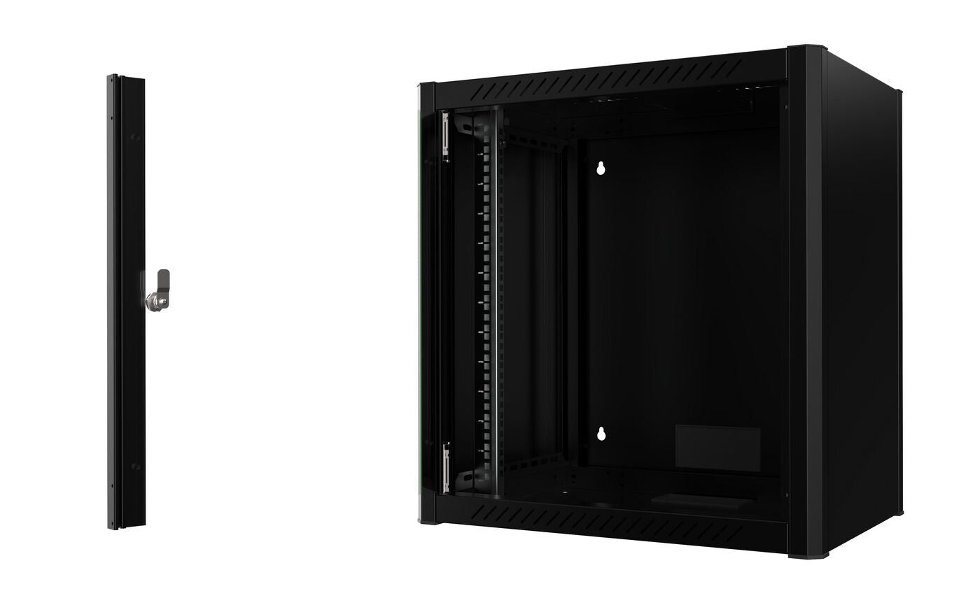 Lanview RWM12U45BL rack cabinet 12U Wall mounted rack Black