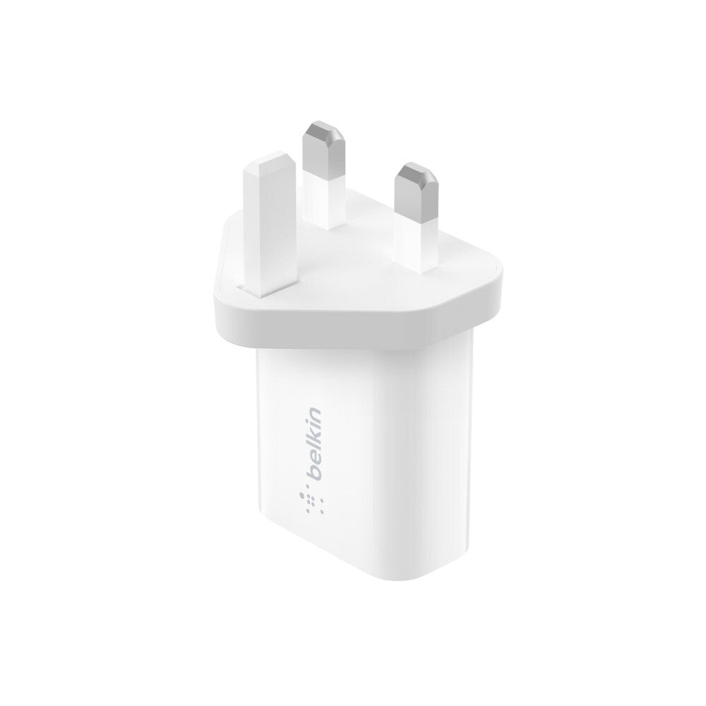 Belkin WCA001MYWH mobile device charger Universal White AC Fast charging Indoor