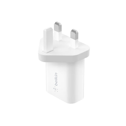 Belkin WCA001MYWH mobile device charger Universal White AC Fast charging Indoor