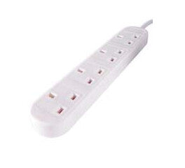 DP Building Systems 27-4020 power extension 2 m 4 AC outlet(s) Indoor White