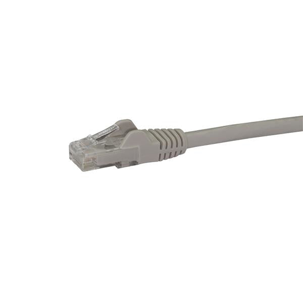 StarTech.com 100ft CAT6 Ethernet Cable - Gray CAT 6 Gigabit Ethernet Wire -650MHz 100W PoE RJ45 UTP Network/Patch Cord Snagless w/Strain Relief Fluke Tested/Wiring is UL Certified/TIA