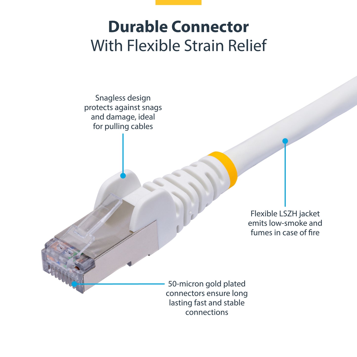 StarTech.com 1m Blue CAT8 Ethernet Cable, Snagless RJ45, 25G/40G, 2000MHz, 100W PoE++, S/FTP, 26AWG Pure Bare Copper Wire, LSZH, Shielded Network Patch Cord w/Strain Reliefs, Individually Tested