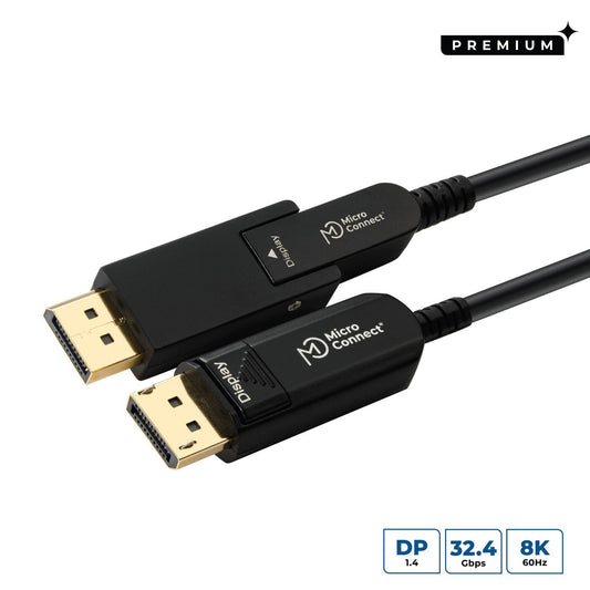 Microconnect DP-MMG-5000MBV1.4OP DisplayPort cable 50 m Black