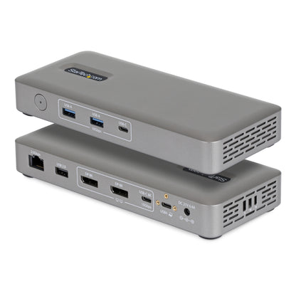 StarTech.com USB4 Docking Station, Driverless Dual 4K 144Hz for Mac and Windows, Universal USB-C Dock with DisplayPort, 100W PD and 2.5GbE