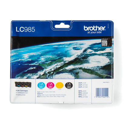 Brother LC-985VALBP ink cartridge 4 pc(s) Original Black, Cyan, Magenta, Yellow