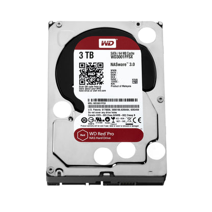 Western Digital Red Pro 3TB internal hard drive 7200 RPM 64 MB 3.5" Serial ATA III