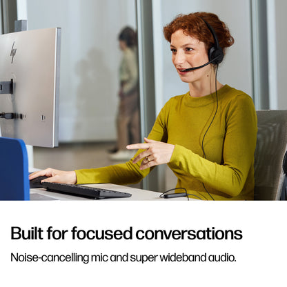 HP Poly Mission 415 Monaural USB Wired Headset Classic