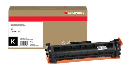 AgfaPhoto Compatible Toner Cartridge, Black, Replacement for HP CF230X, 30X, 3500 Pages