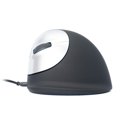 R-Go Tools Ergonomic mouse R-Go HE Break with break software, large (hand size ≥ 185 mm), left-handed, Wired, black