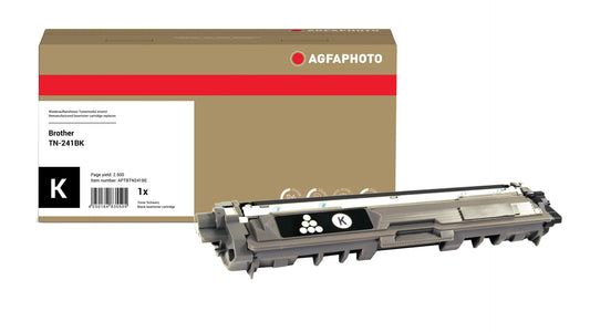 AgfaPhoto Compatible Toner Cartridge, Black, Replacement for Brother TN-241BK, 2500 Pages
