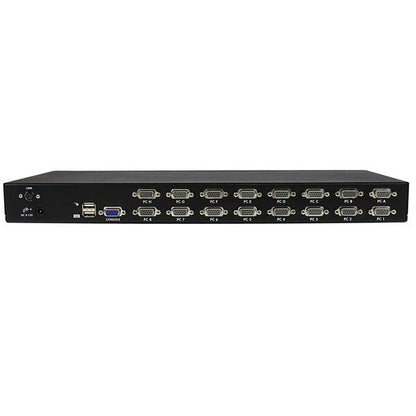 StarTech.com 16 Port 1U Rackmount USB KVM Switch with OSD