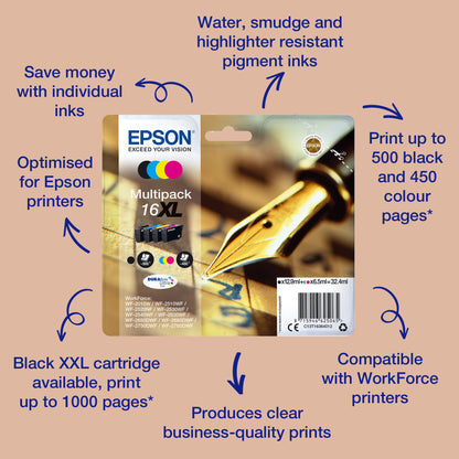 Epson Pen and crossword Singlepack Black 16 DURABrite Ultra Ink