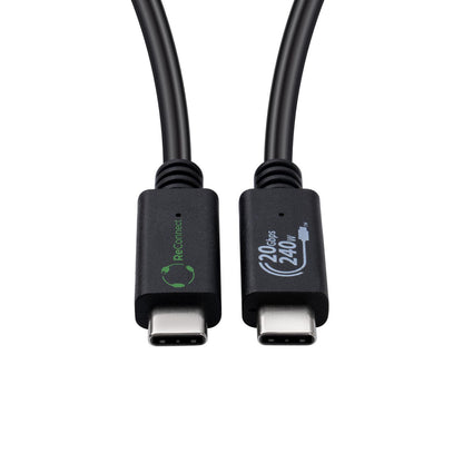 Microconnect ECO-USB3.2CC0.25 USB cable USB 3.2 Gen 2x2 0.25 m USB C Black
