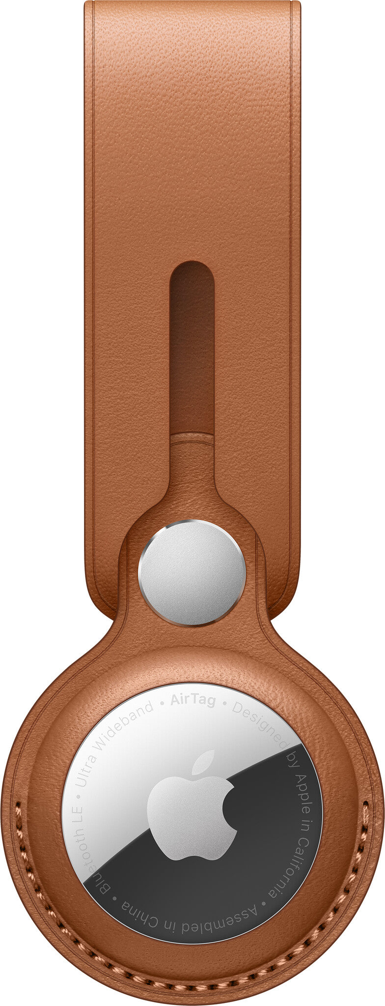 Apple AirTag Leather Loop - Saddle Brown