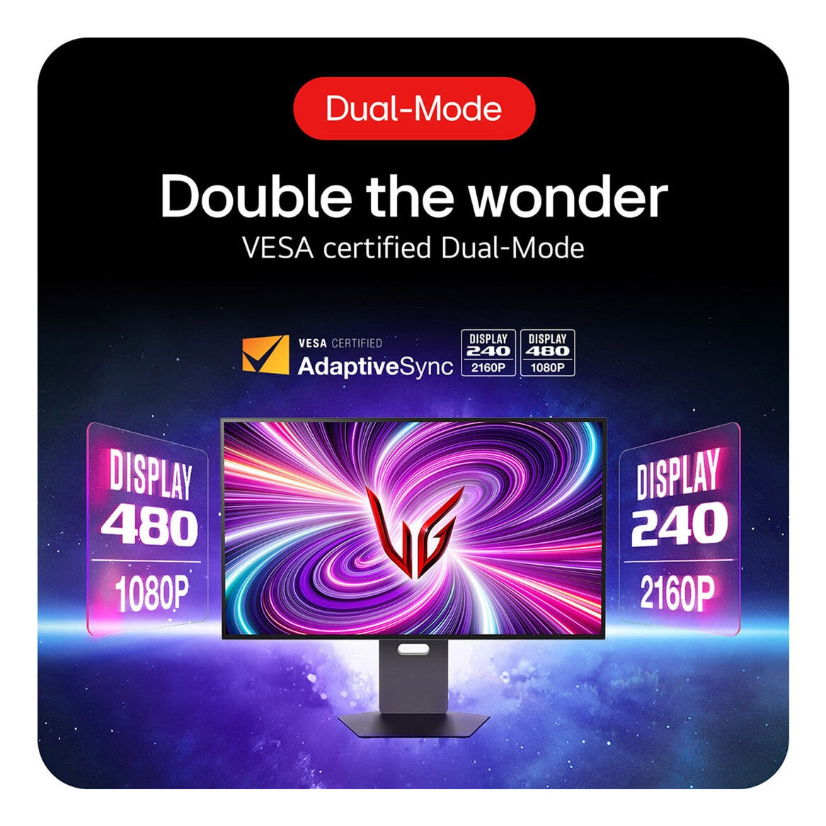 LG 32GS95UV-B computer monitor 81.3 cm (32") 3840 x 2160 pixels 4K Ultra HD OLED Black