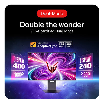 LG 32GS95UV-B computer monitor 81.3 cm (32") 3840 x 2160 pixels 4K Ultra HD OLED Black
